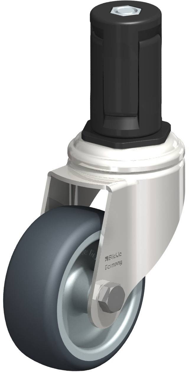 Blickle 853124 LKRXA-TPA 80G-11-EXR15 Kółko skrętne Średnica koła: 80 mm Maksymalne obciążenie: 100 kg 1 szt. - obrazek 1