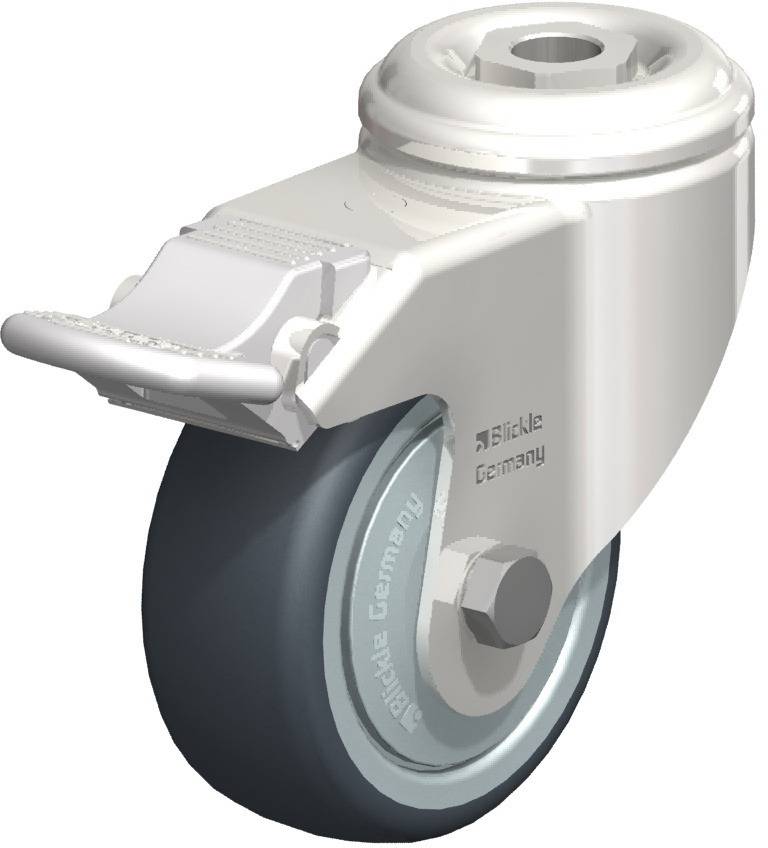 Blickle 574335 LKRXA-TPA 80KFD-FI Kółko skrętne z hamulcem Średnica koła: 80 mm Maksymalne obciążenie: 100 kg 1 szt. - obrazek 1