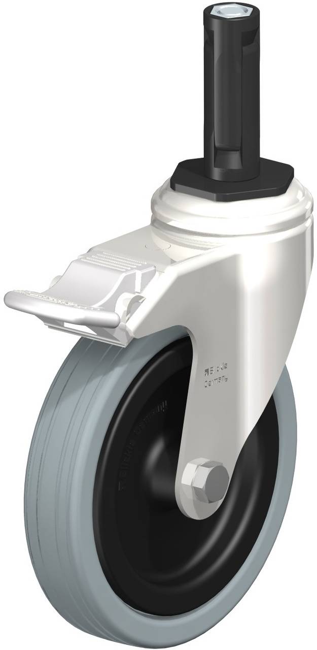 Blickle 853274 LKRXA-VPA 125G-11-FI-EXR12 Kółko skrętne z hamulcem Średnica koła: 125 mm Maksymalne obciążenie: 100 kg 1 - obrazek 1