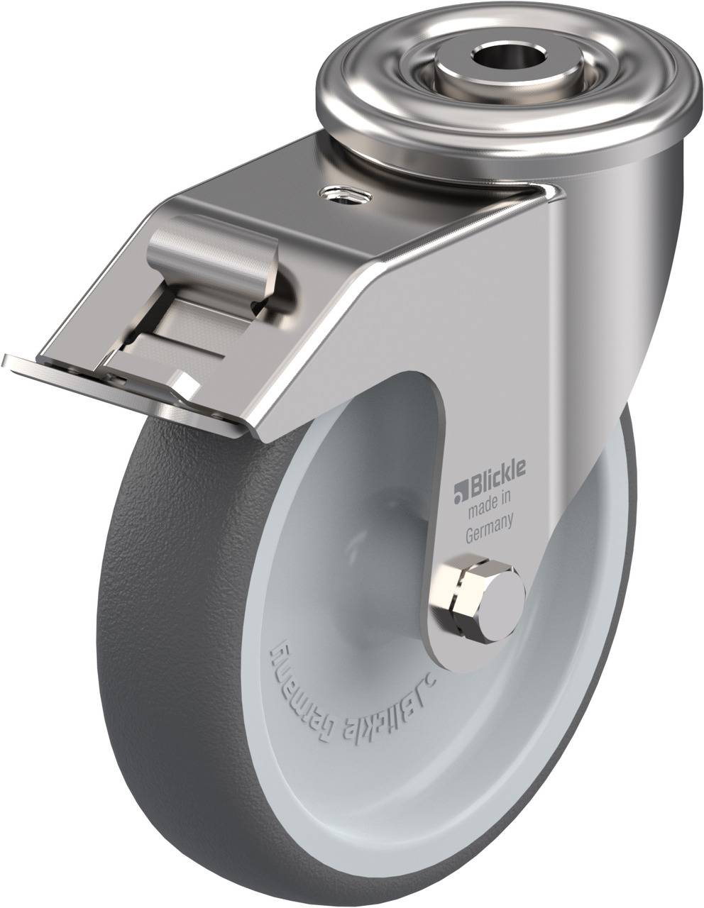 Blickle 847103 LEXR-PATH 125G-FI Kółko skrętne z hamulcem Średnica koła: 125 mm Maksymalne obciążenie: 150 kg 1 szt. - obrazek 1