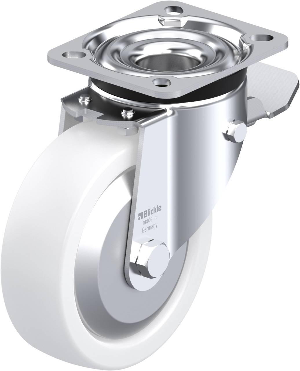 Blickle 302638 LK-SPO 125G-1-ST-FA Kółko skrętne z hamulcem Średnica koła: 125 mm Maksymalne obciążenie: 350 kg 1 szt. - obrazek 1