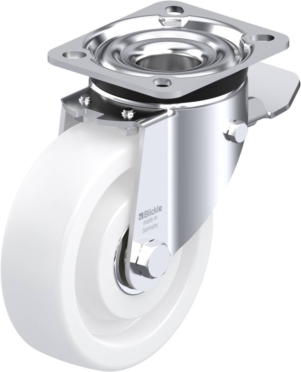 Blickle 270256 LK-SPO 125K-1-ST Kółko skrętne z hamulcem Średnica koła: 125 mm Maksymalne obciążenie: 350 kg 1 szt. - obrazek 1