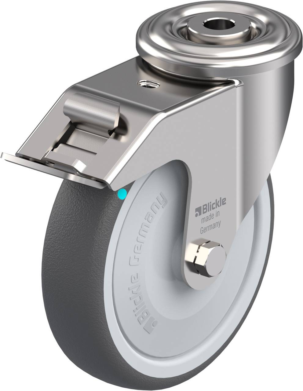 Blickle 847105 LEXR-PATH 125KFD-FI Kółko skrętne z hamulcem Średnica koła: 125 mm Maksymalne obciążenie: 150 kg 1 szt. - obrazek 1
