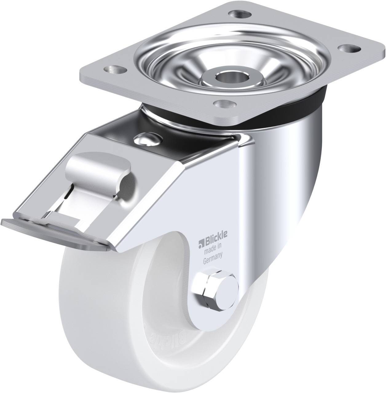 Blickle 618637 LK-SPO 127G-FI Kółko skrętne z hamulcem Średnica koła: 125 mm Maksymalne obciążenie: 600 kg 1 szt. - obrazek 1