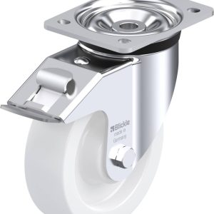 Blickle 754873 LK-SPO 160G-FI Kółko skrętne z hamulcem Średnica koła: 160 mm Maksymalne obciążenie: 600 kg 1 szt. Blickle 754873 LK-SPO 160G-FI Kółko skrętne z hamulcem Średnica koła: 160 mm Maksymalne obciążenie: 600 kg 1 szt.