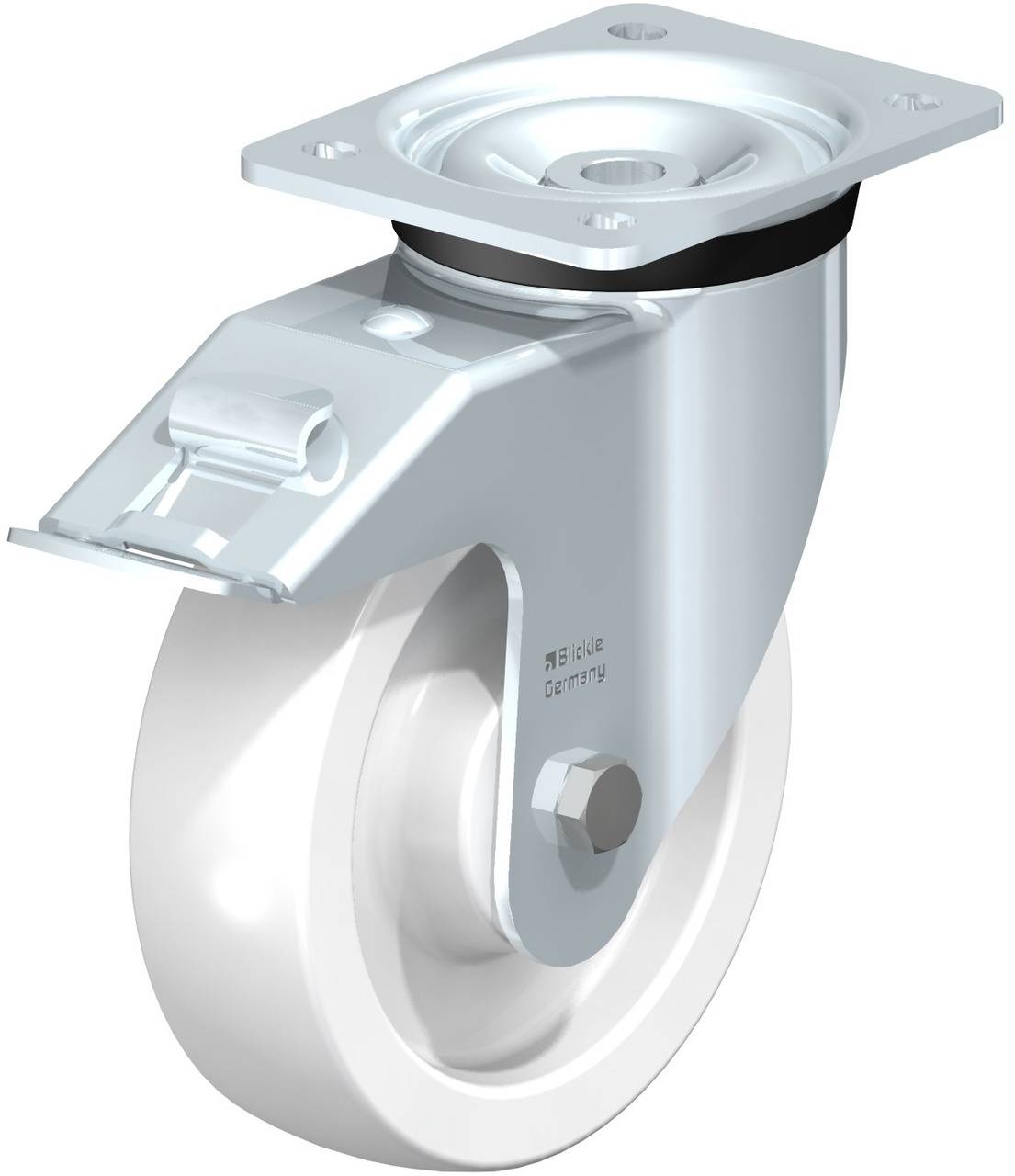 Blickle 654632 LK-SPO 175G-FI Kółko skrętne z hamulcem Średnica koła: 175 mm Maksymalne obciążenie: 600 kg 1 szt. - obrazek 1