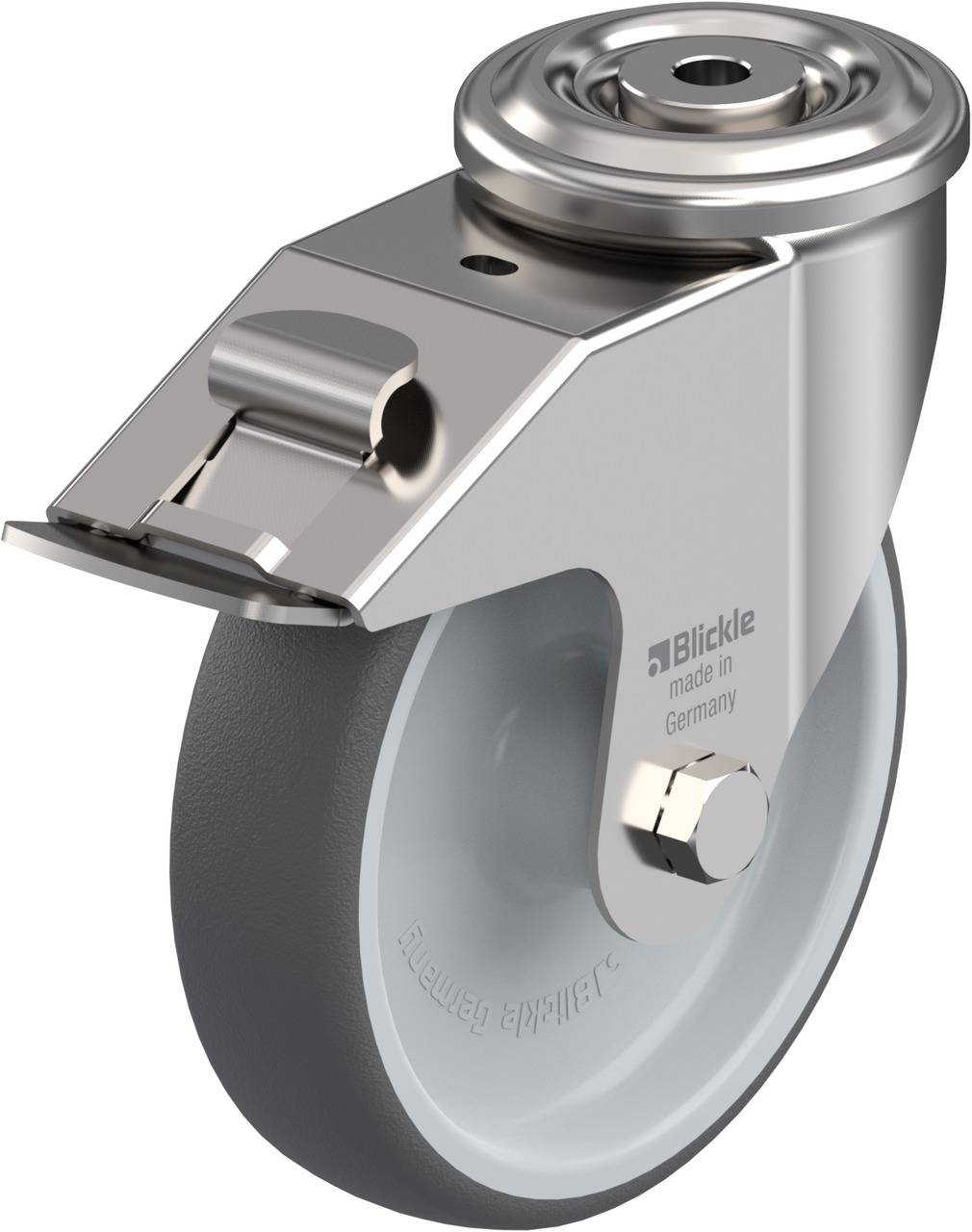 Blickle 847107 LEXR-PATH 160G-FI Kółko skrętne z hamulcem Średnica koła: 160 mm Maksymalne obciążenie: 300 kg 1 szt. - obrazek 1