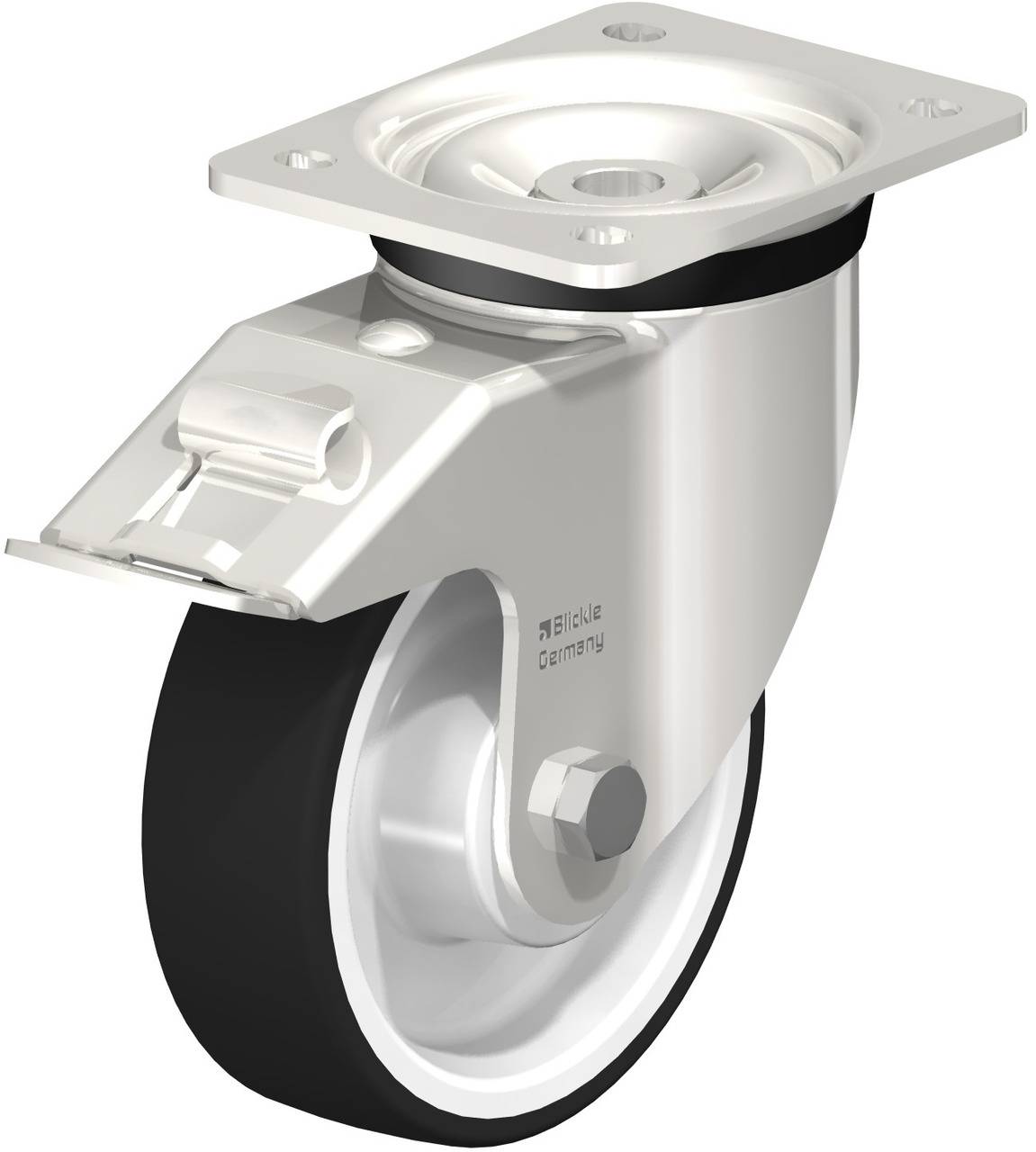 Blickle 616474 LKX-POTH 150XK-FI Kółko skrętne z hamulcem Średnica koła: 150 mm Maksymalne obciążenie: 500 kg 1 szt. - obrazek 1