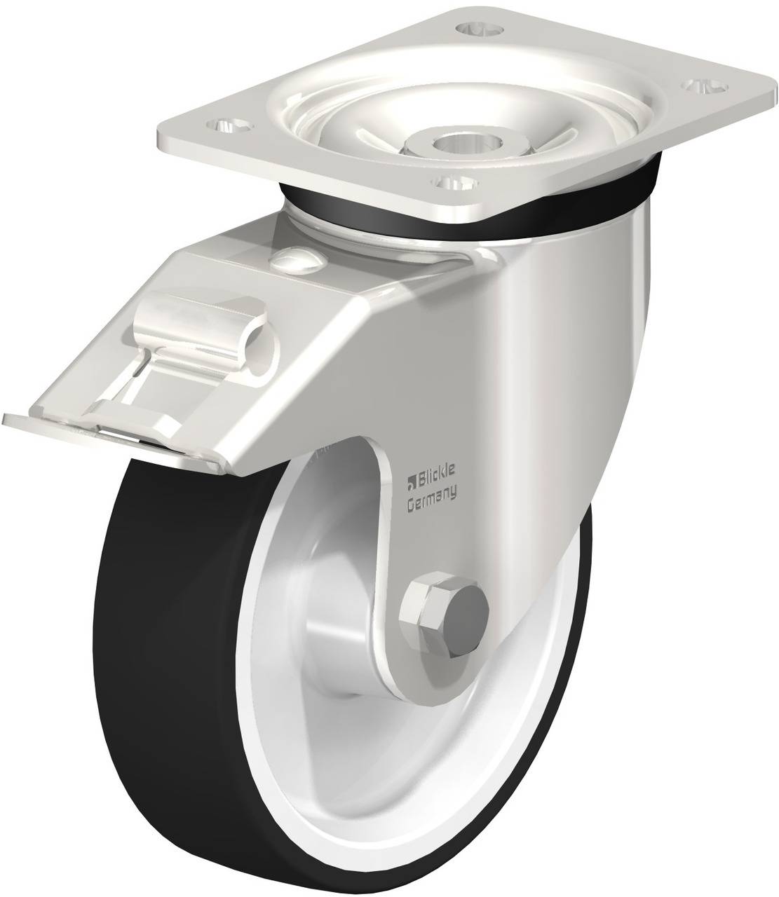 Blickle 739476 LKX-POTH 160G-FI Kółko skrętne z hamulcem Średnica koła: 160 mm Maksymalne obciążenie: 550 kg 1 szt. - obrazek 1