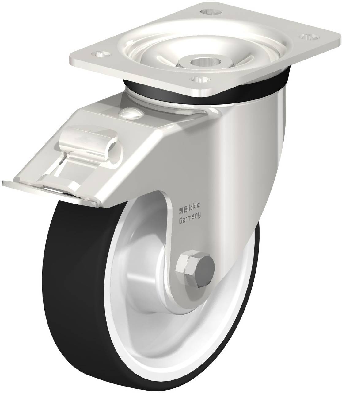 Blickle 739478 LKX-POTH 160XK-FI Kółko skrętne z hamulcem Średnica koła: 160 mm Maksymalne obciążenie: 550 kg 1 szt. - obrazek 1