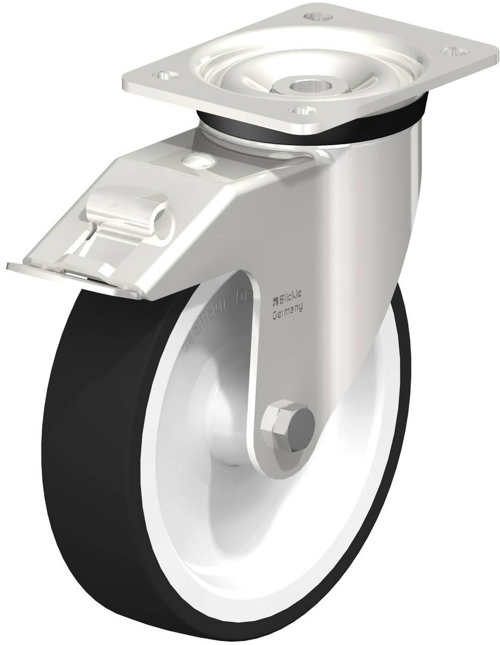 Blickle 616185 LKX-POTH 200G-FI Kółko skrętne z hamulcem Średnica koła: 200 mm Maksymalne obciążenie: 800 kg 1 szt. - obrazek 1
