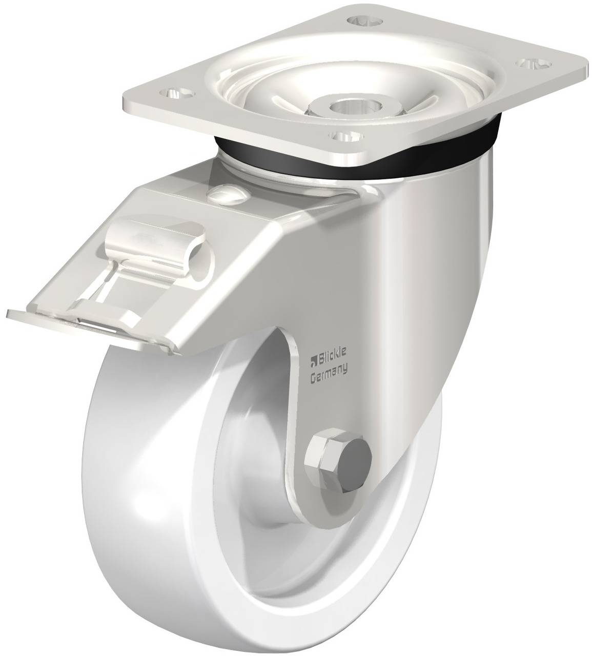 Blickle 620351 LKX-SPO 150G-FI Kółko skrętne z hamulcem Średnica koła: 150 mm Maksymalne obciążenie: 800 kg 1 szt. - obrazek 1