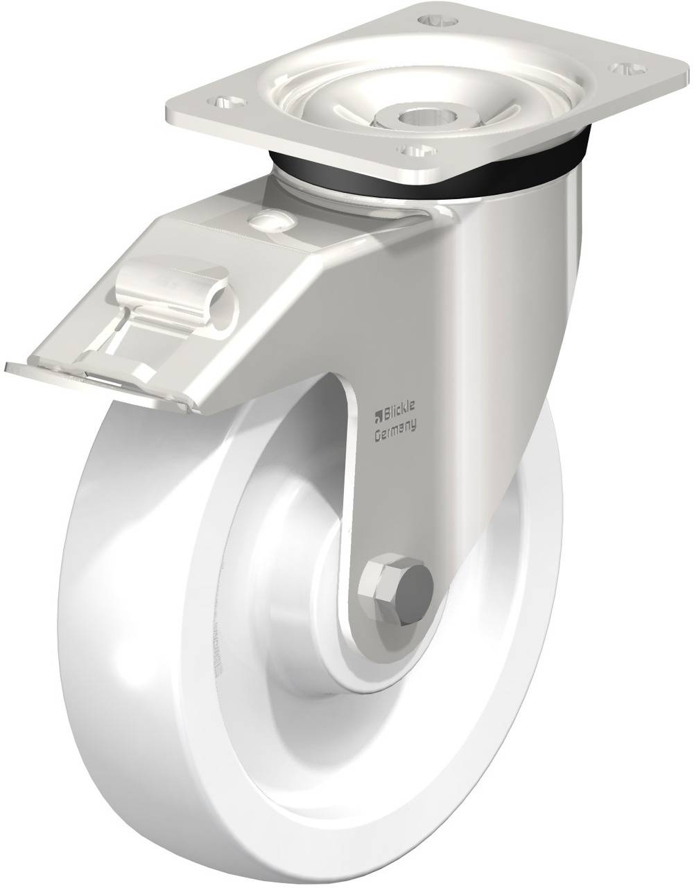 Blickle 604975 LKX-SPO 200G-FI Kółko skrętne z hamulcem Średnica koła: 200 mm Maksymalne obciążenie: 800 kg 1 szt. - obrazek 1