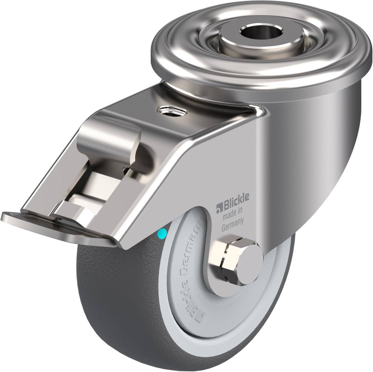 Blickle 754536 LEXR-PATH 80KFD-FI Kółko skrętne z hamulcem Średnica koła: 80 mm Maksymalne obciążenie: 150 kg 1 szt. - obrazek 1