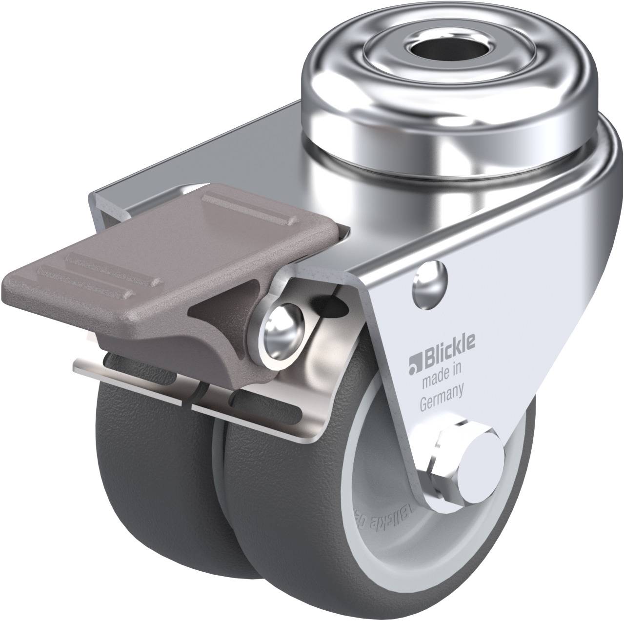 Blickle 757078 LMDA-PATH 50G-FI Podwójny zestaw kołowy Średnica koła: 50 mm Maksymalne obciążenie: 80 kg 1 szt. - obrazek 1