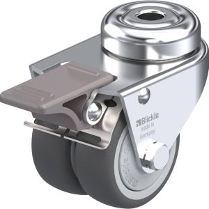 Blickle 757079 LMDA-PATH 50KF-FI Podwójny zestaw kołowy Średnica koła: 50 mm Maksymalne obciążenie: 80 kg 1 szt.