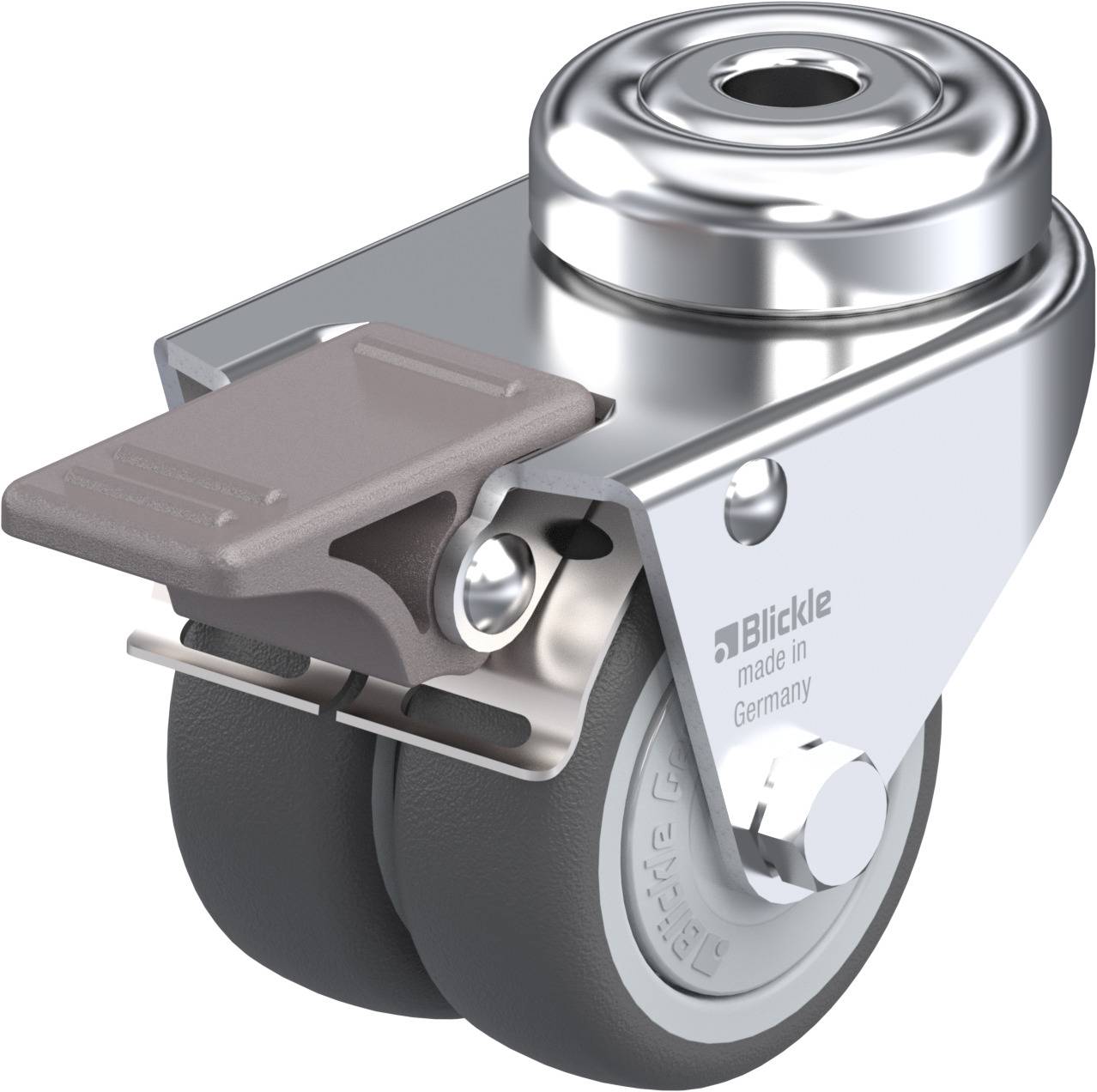 Blickle 757079 LMDA-PATH 50KF-FI Podwójny zestaw kołowy Średnica koła: 50 mm Maksymalne obciążenie: 80 kg 1 szt. - obrazek 1