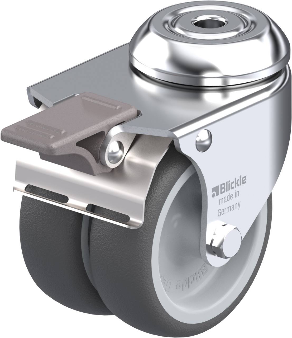 Blickle 757082 LMDA-PATH 75G-FI Podwójny zestaw kołowy Średnica koła: 75 mm Maksymalne obciążenie: 100 kg 1 szt. - obrazek 1