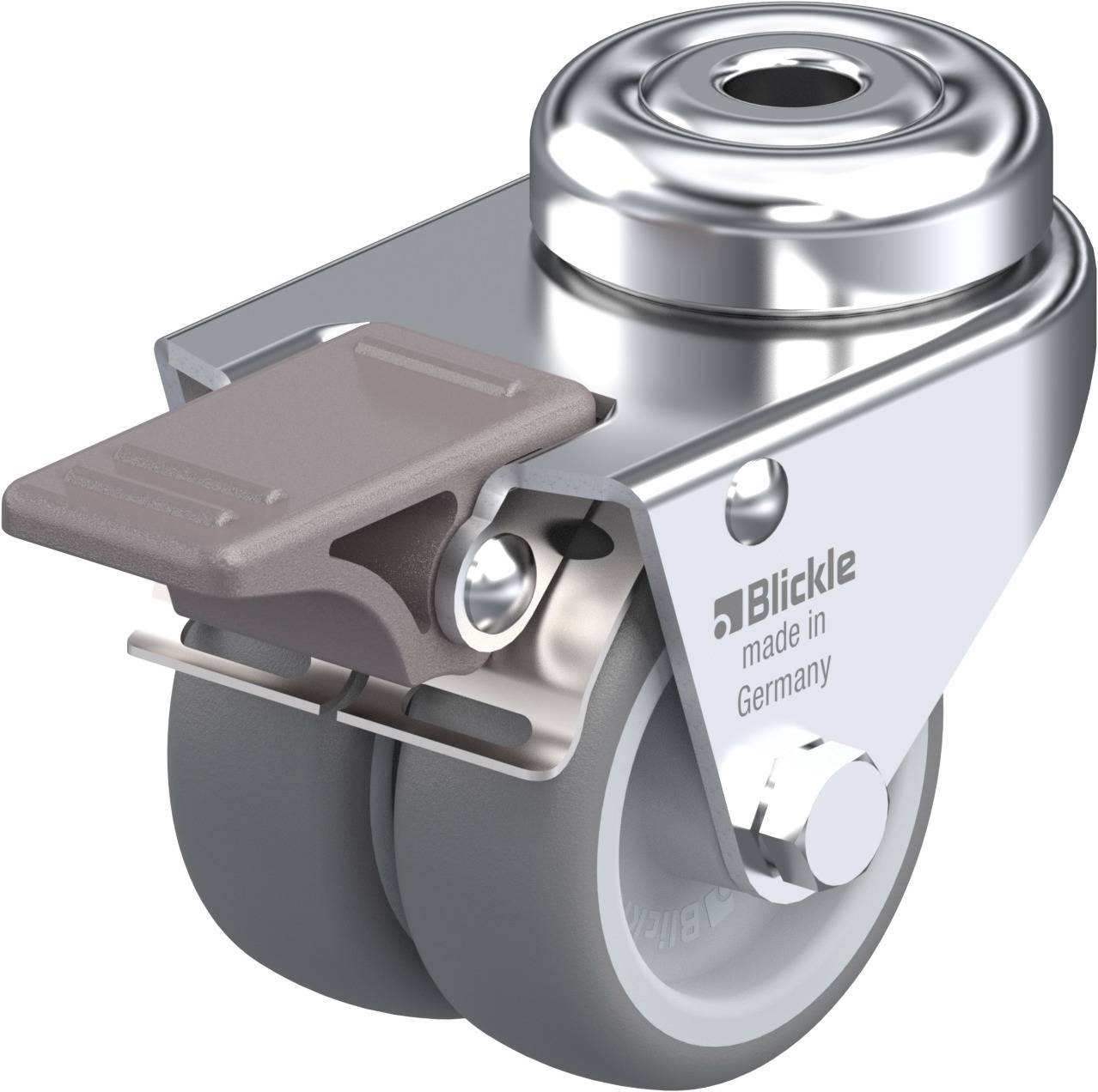 Blickle 552265 LMDA-TPA 50G-FI Podwójny zestaw kołowy Średnica koła: 50 mm Maksymalne obciążenie: 80 kg 1 szt. - obrazek 1