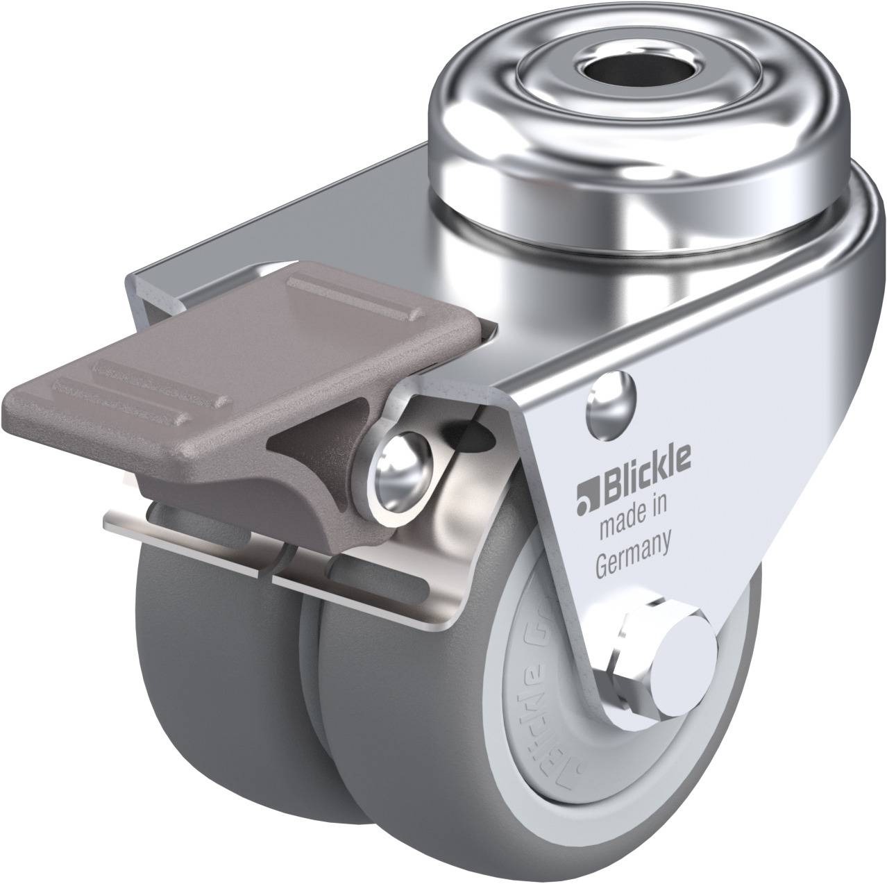 Blickle 574491 LMDA-TPA 50KF-FI Podwójny zestaw kołowy Średnica koła: 50 mm Maksymalne obciążenie: 80 kg 1 szt. - obrazek 1
