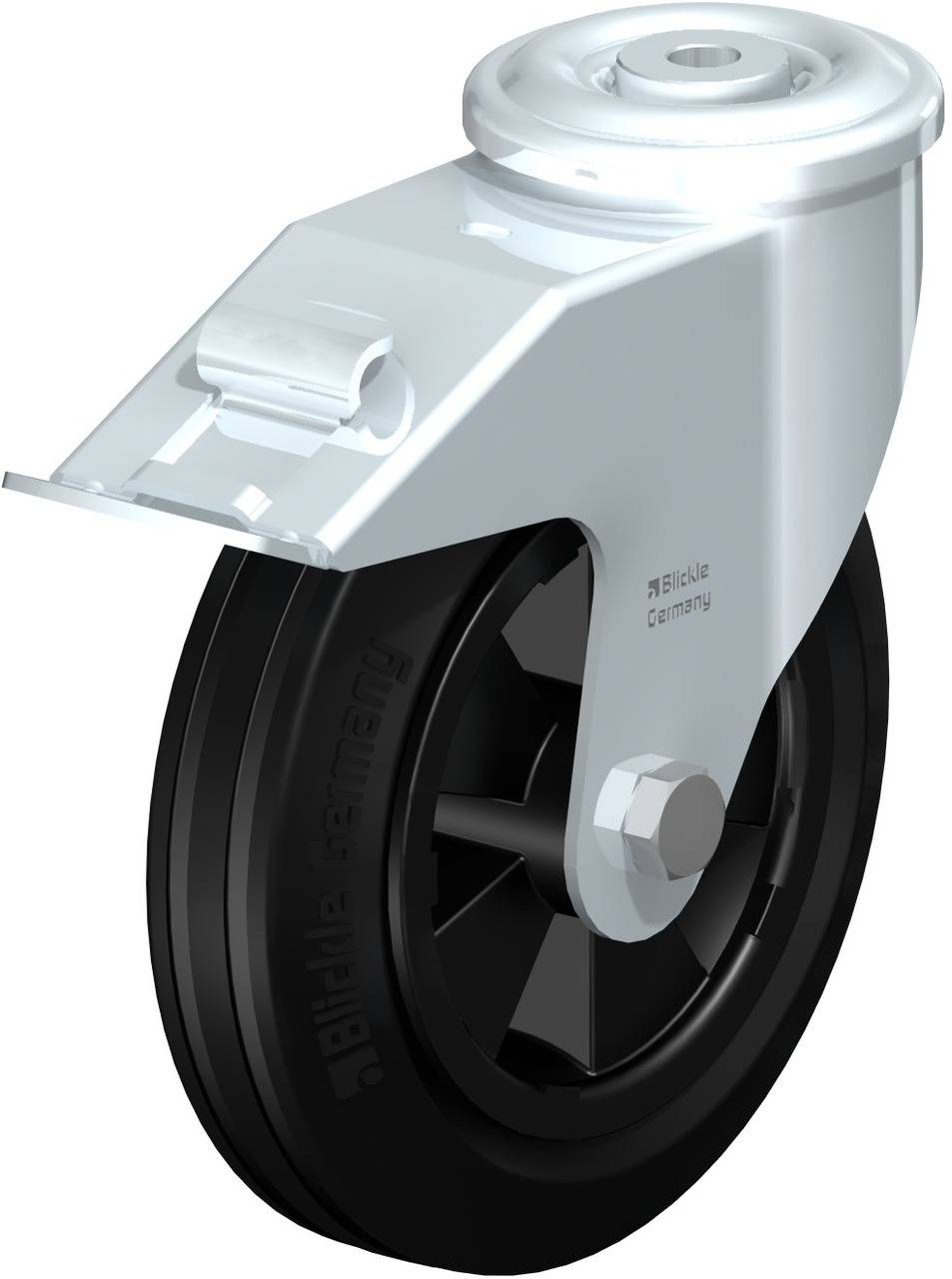 Blickle 755353 LER-VPP 180R-FI Kółko skrętne z hamulcem Średnica koła: 180 mm Maksymalne obciążenie: 170 kg 1 szt. - obrazek 1