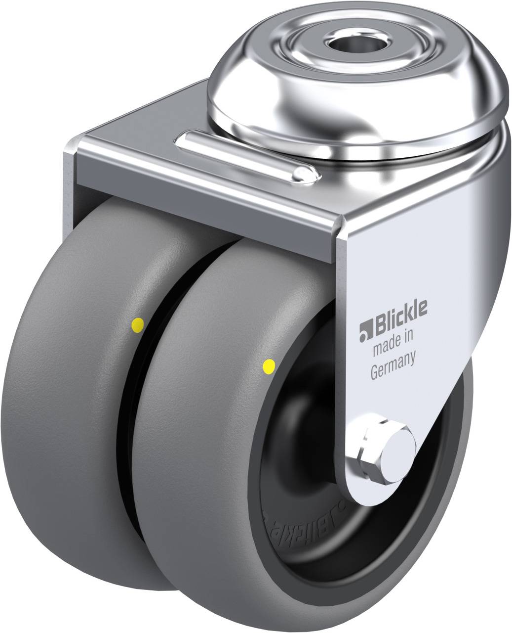 Blickle 669978 LMDA-TPA 75G-ELS Podwójny zestaw kołowy Średnica koła: 75 mm Maksymalne obciążenie: 100 kg 1 szt. - obrazek 1