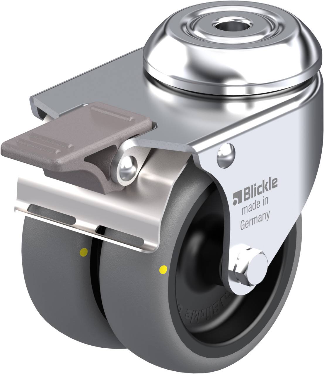 Blickle 669986 LMDA-TPA 75G-FI-ELS Podwójny zestaw kołowy Średnica koła: 75 mm Maksymalne obciążenie: 100 kg 1 szt. - obrazek 1