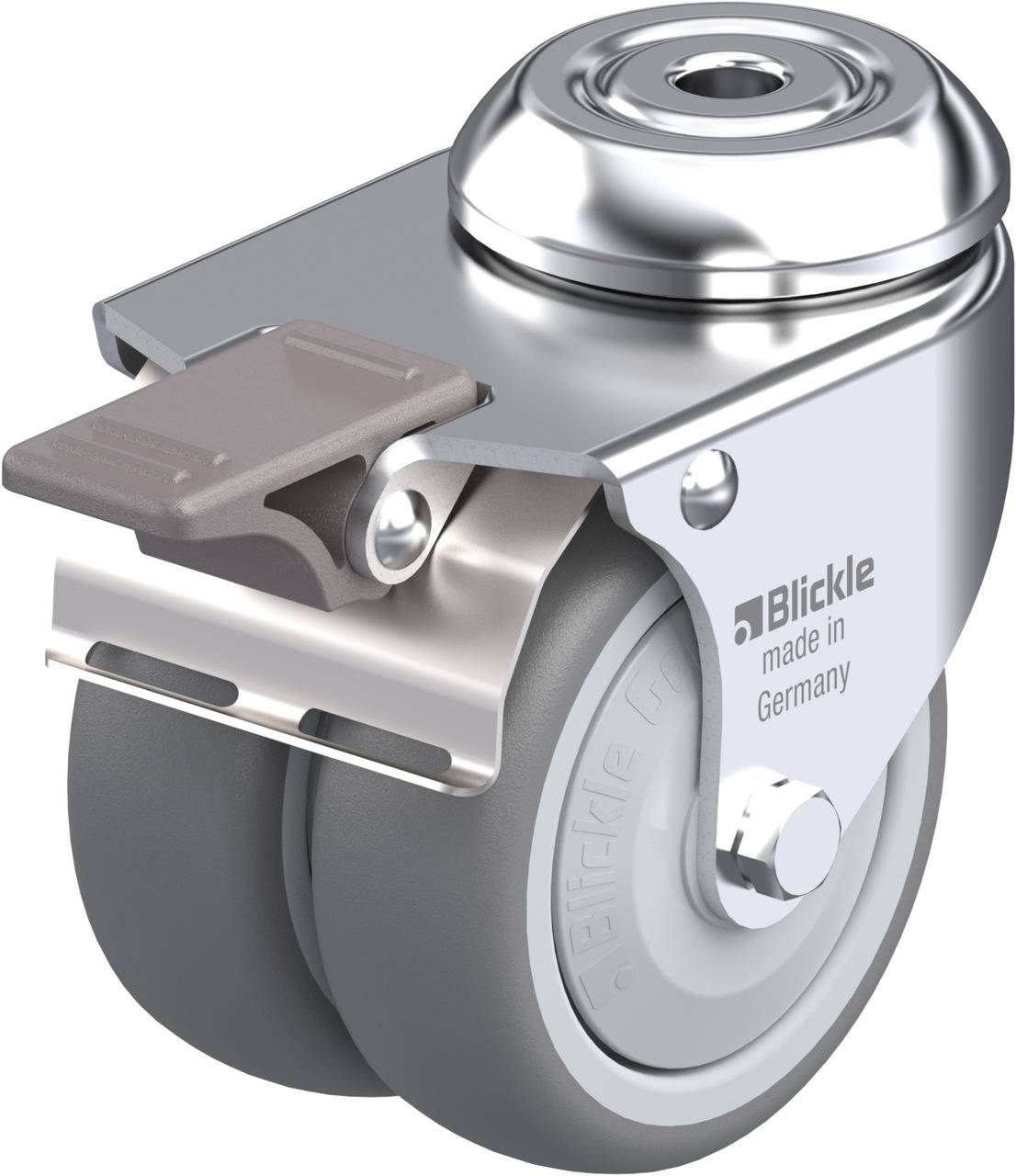 Blickle 574525 LMDA-TPA 75KF-FI Podwójny zestaw kołowy Średnica koła: 75 mm Maksymalne obciążenie: 100 kg 1 szt. - obrazek 1