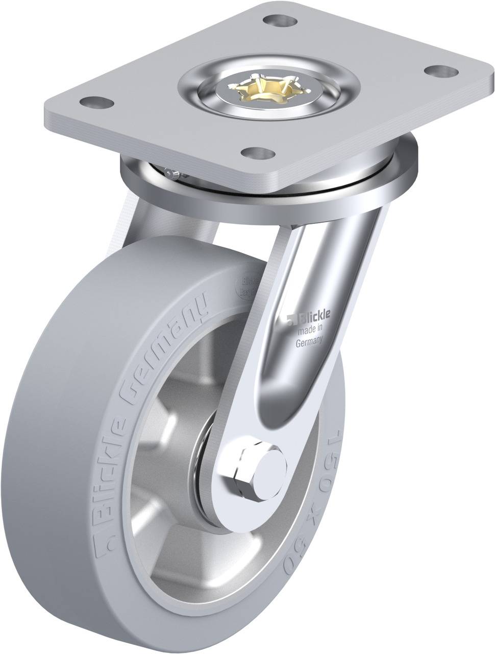 Blickle 702548 LO-ALEV 150K-SG Kółko skrętne Średnica koła: 150 mm Maksymalne obciążenie: 400 kg 1 szt. - obrazek 1