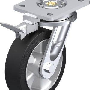 Blickle 852066 LO-ALEV 160K-RI4 Kółko skrętne z hamulcem Średnica koła: 160 mm Maksymalne obciążenie: 400 kg 1 szt.
