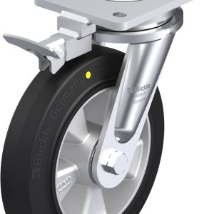 Blickle 852074 LO-ALEV 200K-EL-RI4 Kółko skrętne z hamulcem Średnica koła: 200 mm Maksymalne obciążenie: 500 kg 1 szt.