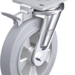 Blickle 852072 LO-ALEV 200K-SG-RI4 Kółko skrętne z hamulcem Średnica koła: 200 mm Maksymalne obciążenie: 500 kg 1 szt.
