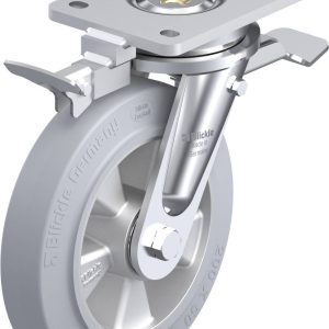 Blickle 852068 LO-ALEV 200K-ST-SG-RI4 Kółko skrętne z hamulcem Średnica koła: 200 mm Maksymalne obciążenie: 500 kg 1 szt
