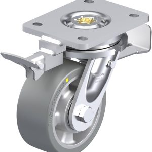 Blickle 852538 LO-ALTH 127K-ST-AS-RI4 Kółko skrętne z hamulcem Średnica koła: 125 mm Maksymalne obciążenie: 750 kg 1 szt