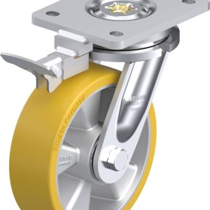 Blickle 852552 LO-ALTH 160K-RI4 Kółko skrętne z hamulcem Średnica koła: 160 mm Maksymalne obciążenie: 750 kg 1 szt.