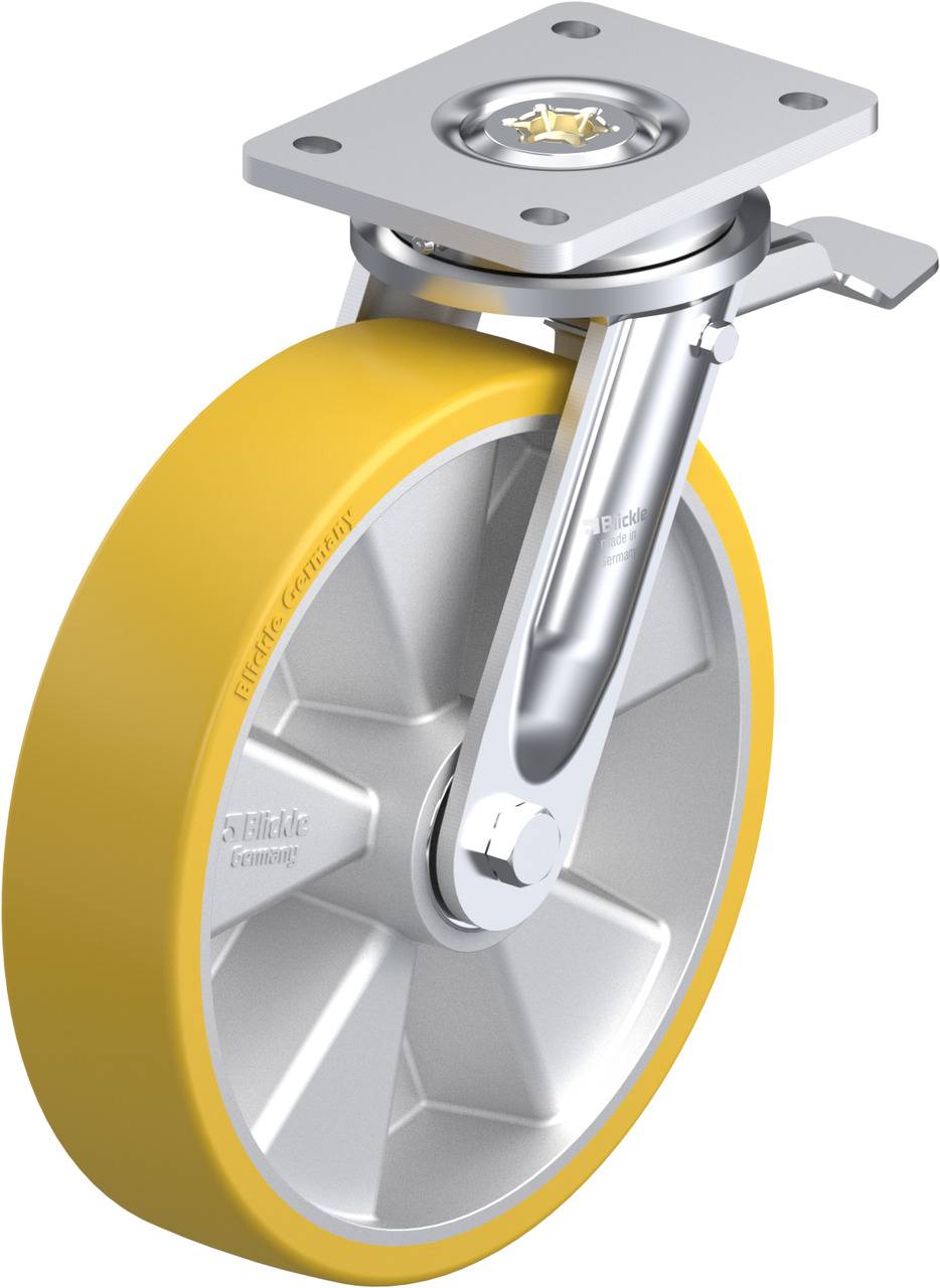Blickle 309880 LO-ALTH 250K-ST Kółko skrętne z hamulcem Średnica koła: 250 mm Maksymalne obciążenie: 1000 kg 1 szt. - obrazek 1