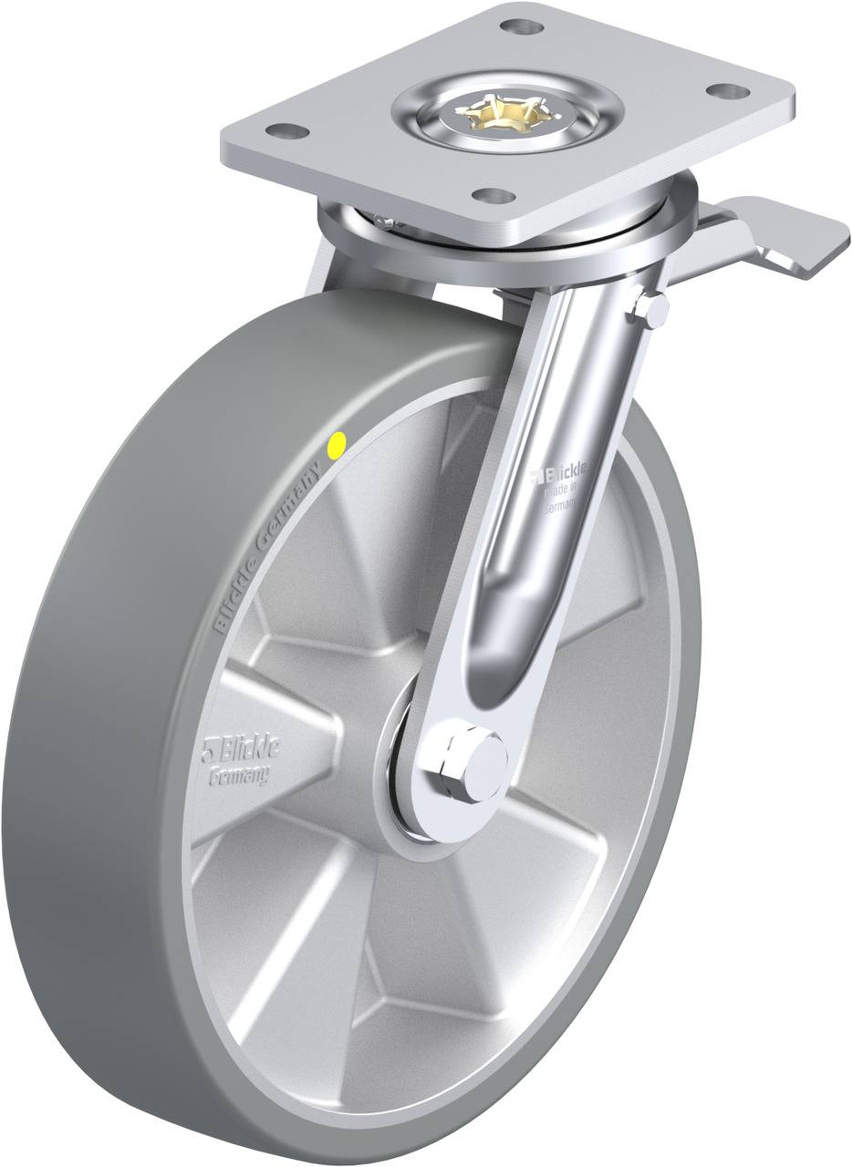 Blickle 852554 LO-ALTH 250K-ST-AS Kółko skrętne z hamulcem Średnica koła: 250 mm Maksymalne obciążenie: 1000 kg 1 szt. - obrazek 1