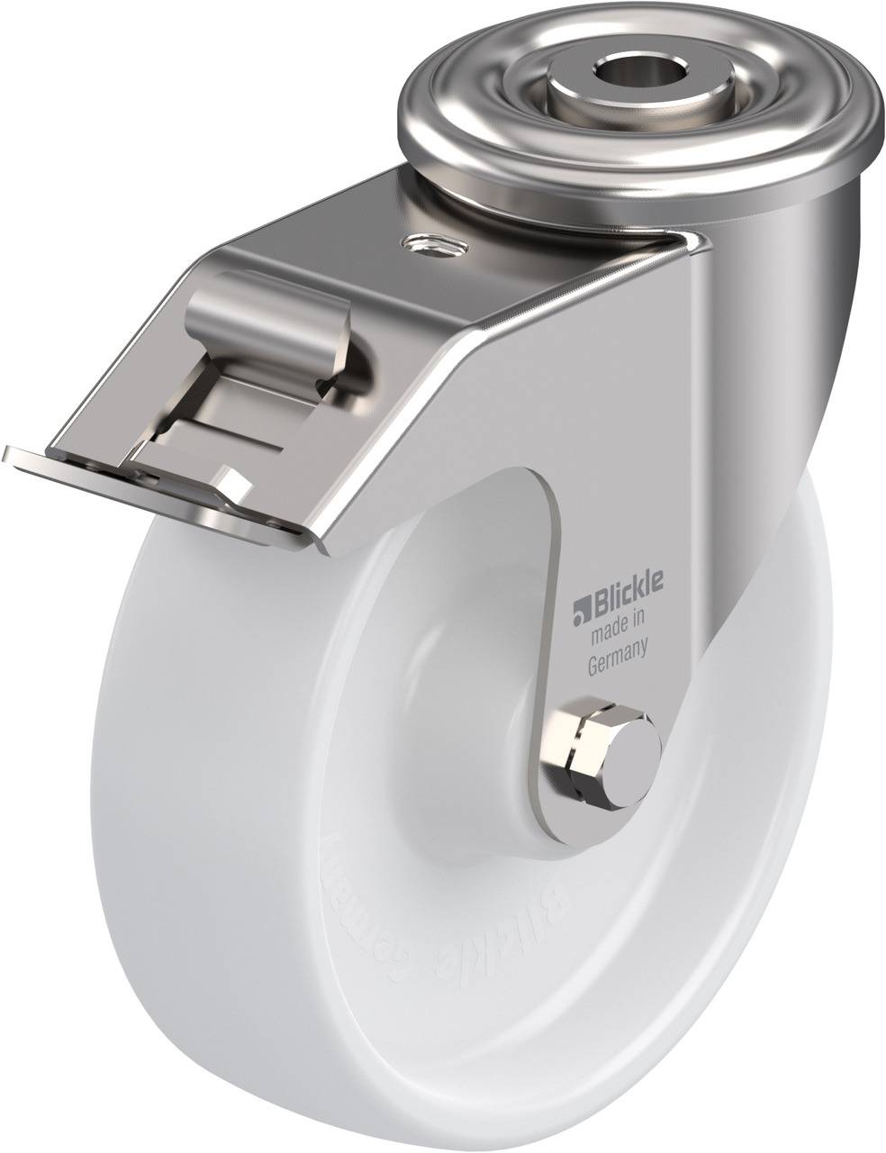 Blickle 684217 LEXR-PO 125XR-FI Kółko skrętne z hamulcem Średnica koła: 125 mm Maksymalne obciążenie: 150 kg 1 szt. - obrazek 1