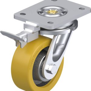 Blickle 852568 LO-GTH 127K-RI4 Kółko skrętne z hamulcem Średnica koła: 125 mm Maksymalne obciążenie: 700 kg 1 szt.