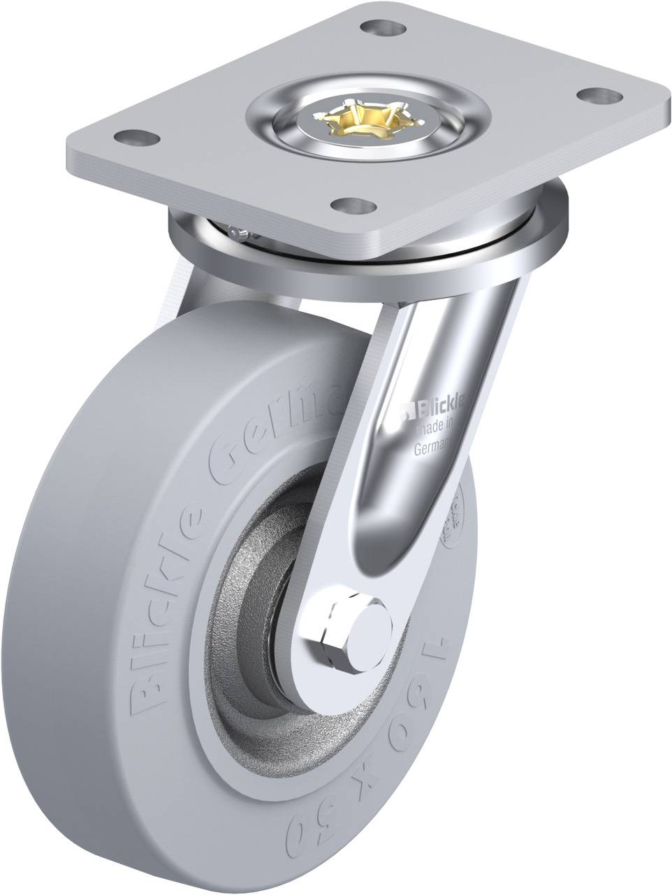 Blickle 614867 LO-SE 160K-SG Kółko skrętne Średnica koła: 160 mm Maksymalne obciążenie: 450 kg 1 szt. - obrazek 1