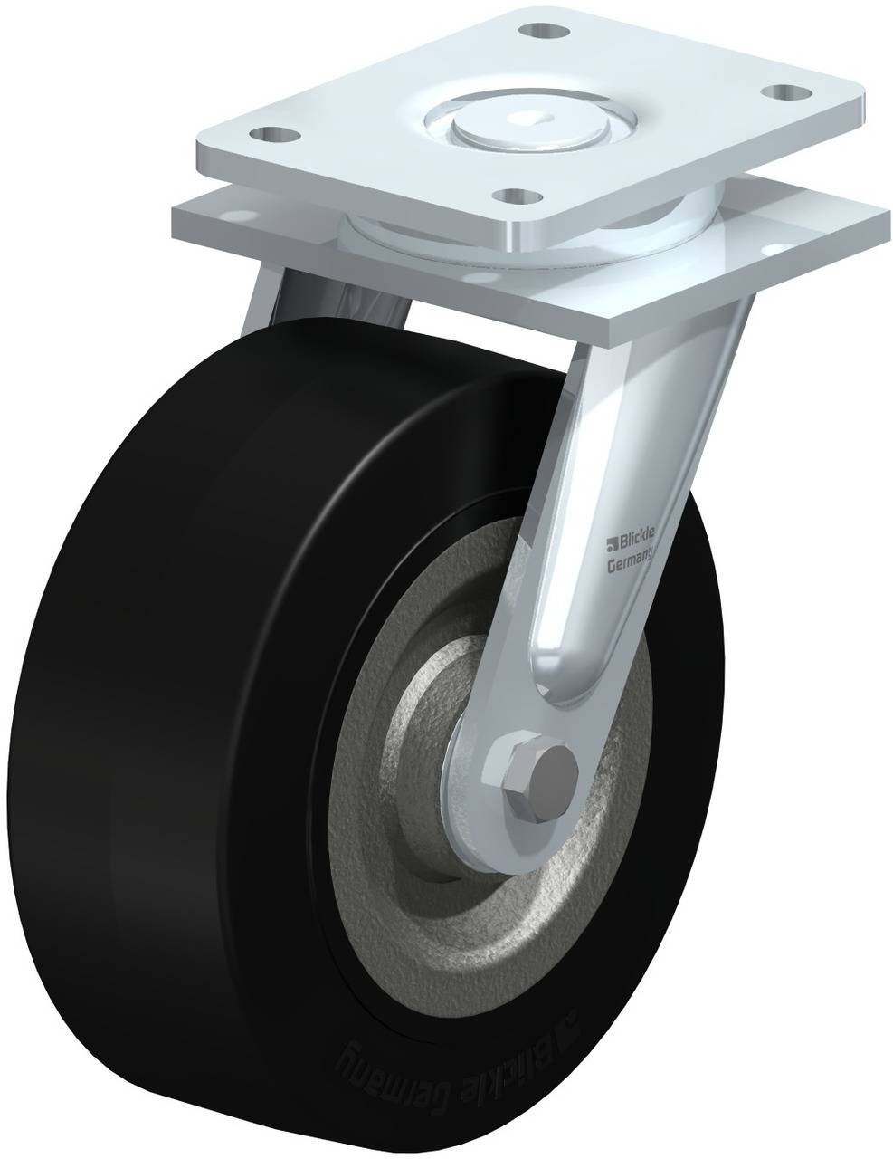 Blickle 607754 LO-SE 202K Kółko skrętne Średnica koła: 200 mm Maksymalne obciążenie: 850 kg 1 szt. - obrazek 1