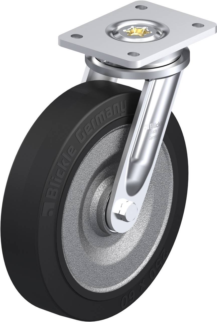 Blickle 43877 LO-SE 250K Kółko skrętne Średnica koła: 250 mm Maksymalne obciążenie: 850 kg 1 szt. - obrazek 1