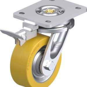 Blickle 852559 LO-SETH 125K-RI4 Kółko skrętne z hamulcem Średnica koła: 125 mm Maksymalne obciążenie: 500 kg 1 szt.