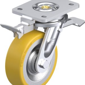 Blickle 852561 LO-SETH 150K-ST-RI4 Kółko skrętne z hamulcem Średnica koła: 150 mm Maksymalne obciążenie: 650 kg 1 szt.