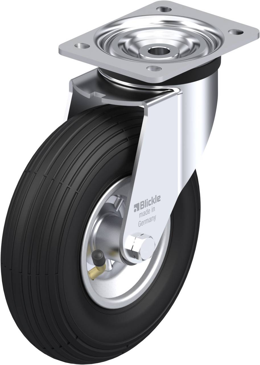 Blickle 255018 L-P 220R Kółko skrętne Średnica koła: 220 mm Maksymalne obciążenie: 100 kg 1 szt. - obrazek 1
