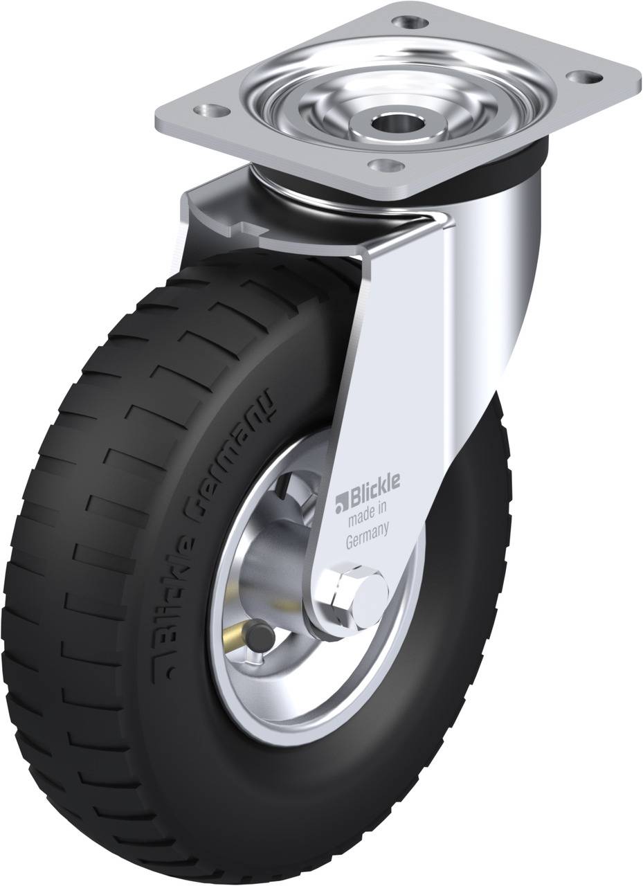 Blickle 255026 L-P 222R Kółko skrętne Średnica koła: 220 mm Maksymalne obciążenie: 100 kg 1 szt. - obrazek 1