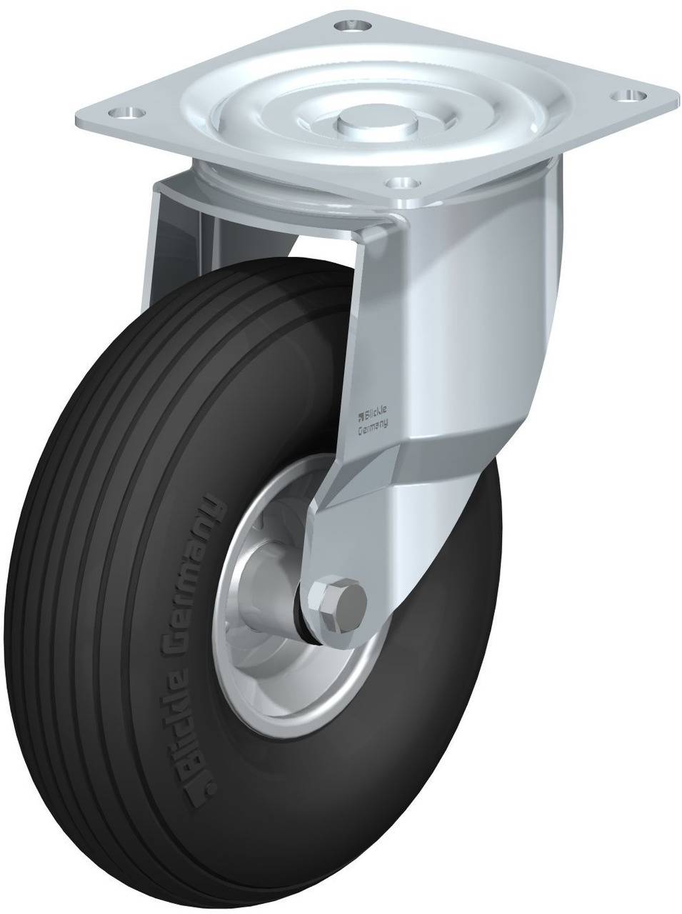 Blickle 40485 L-P 261R Kółko skrętne Średnica koła: 260 mm Maksymalne obciążenie: 150 kg 1 szt. - obrazek 1