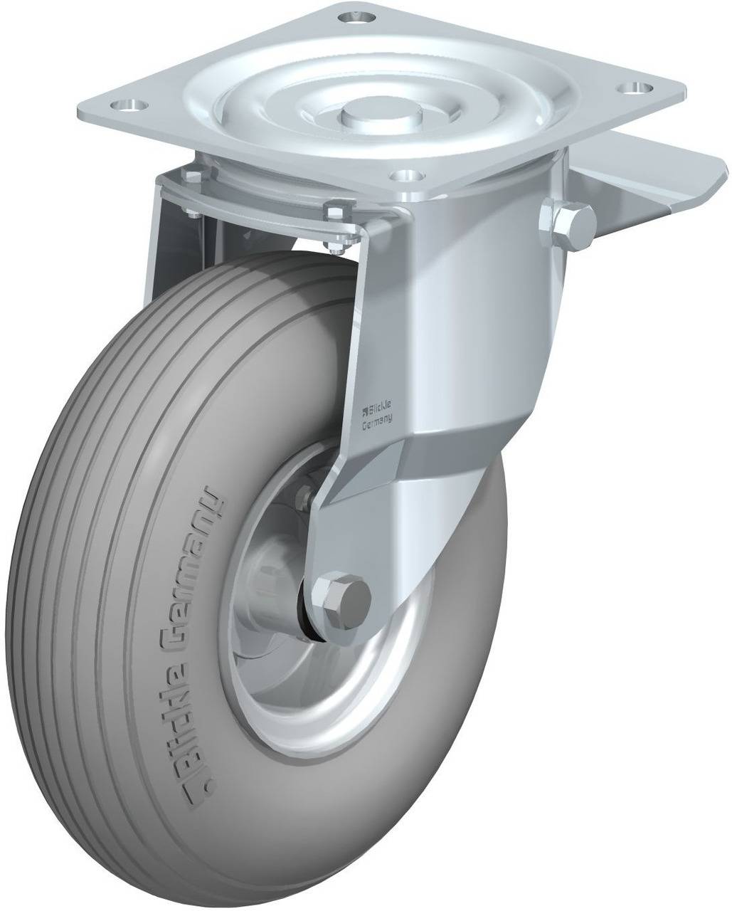 Blickle 434415 L-P 265R-ST-SG Kółko skrętne z hamulcem Średnica koła: 260 mm Maksymalne obciążenie: 250 kg 1 szt. - obrazek 1