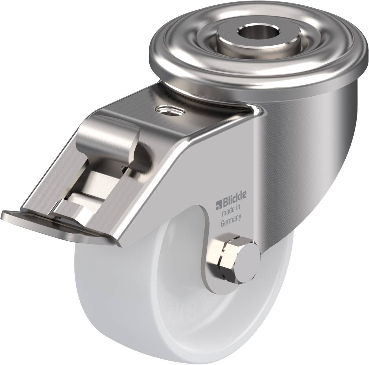 Blickle 497875 LEXR-PO 75G-FI Kółko skrętne z hamulcem Średnica koła: 75 mm Maksymalne obciążenie: 150 kg 1 szt. - obrazek 1