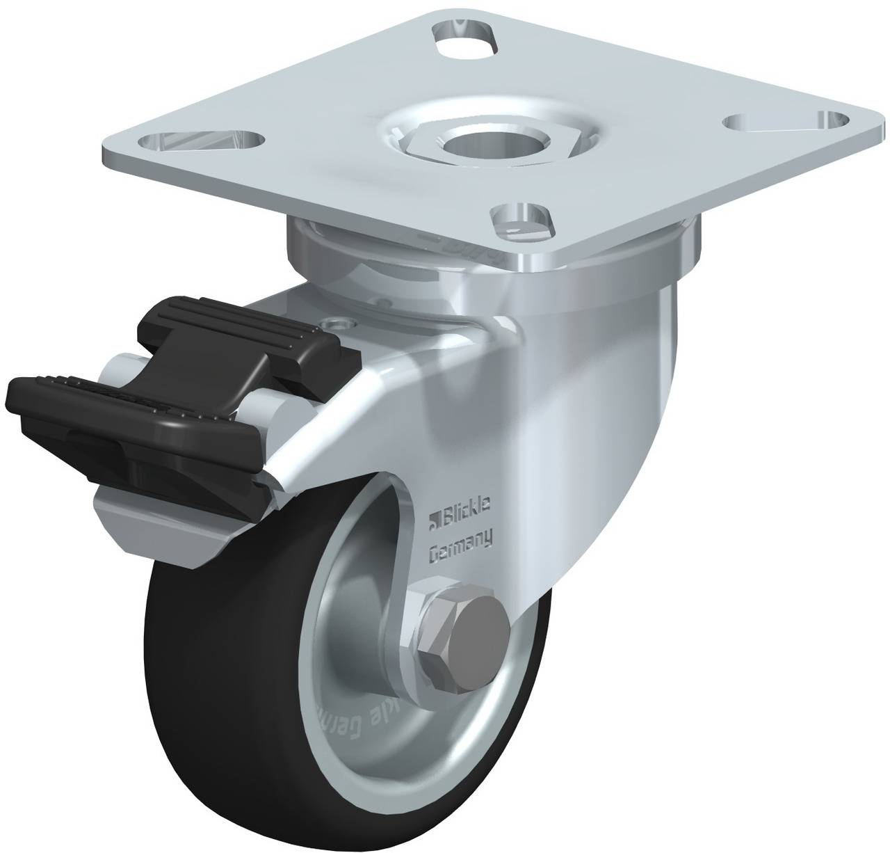 Blickle 757086 LPA-PATH 50G-FI Kółko skrętne z hamulcem Średnica koła: 50 mm Maksymalne obciążenie: 75 kg 1 szt. - obrazek 1